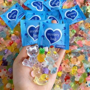 lot 12373 image: MASU&FHWE 120 Piece Glow in The Dark Mini Animal Resin Figures, Luminous Mystery Models Bags for Fairy Garden, Aquarium, Landscape Decor