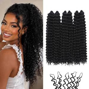 lot 12390 image: Feather Crochet Hair for Black Women 14 Synthetic 150 Strands 1B