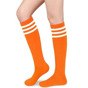lot 12394 image: Olreco Orange Knee High Socks for Women Halloween Socks Women Orange Blossom Costume Cheerleader Sock Witch Costume for Woman