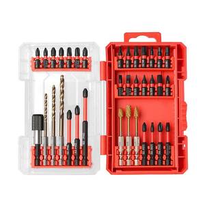 lot 12419 image: YOSIGHT 35Pcs Impact Drill and Driver Bit Set with a Storage Case