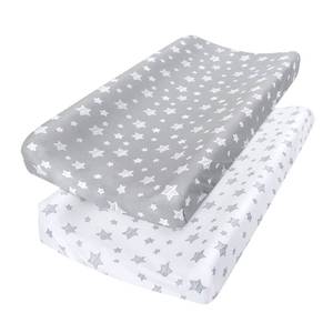 lot 12439 image: Changing Pad Cover for Boys Girls, Soft Unisex Diaper Change Table Sheets