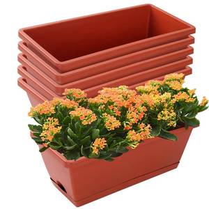 lot 19416 image: Window Box Planter,7 Pack Plastic Vegetable Flower Planters Boxes