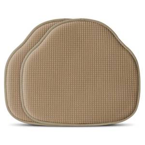 lot 19420 image: Shinnwa Windsor Chair Cushions Set of 2, Farmhouse Kitchen Seat Cushions, Non Slip Chair Pads for Dining Room, 2 Pack, 17 x 15.5 inches, Brown