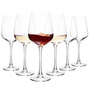 lot 19422 image: Crystal Red Wine Glasses Set of 6, 15.5oz Elegant Long Stem Wine Glasses