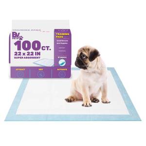 lot 19423 image: BV Puppy Pads Leak-Proof 100 Count 22x 22 - Absorbent Pee Pads for Dogs with 6-Layer Design, Rapid Dry Sheet & Built-in Attractant - Dog Pad with Odor Control, Perfect for Puppies & Senior Dogs