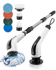 lot 19427 image: Electric Spin Scrubber, Power Shower Cleaning Brush with Long Handle (Used)