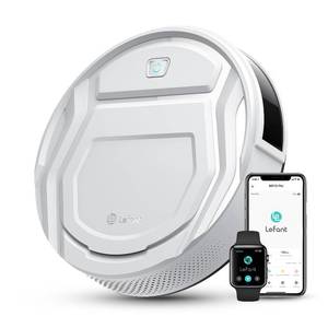 lot 19463 image: Lefant M210 Pro Robot Vacuum with 2200 Pa Powerful Suction, 6 Cleaning Modes, 120 Mins Runtime, Quiet, Self-Charging, Voice Control, Ideal for Pet Hair and Hard Floor, White