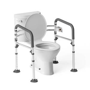 lot 19465 image: Loyoda Toilet Safety Frame for Seniors, Adjustable Toilet Safety Rail