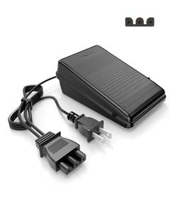 lot 20259 image: Foot Pedal Power Cord Replacement for Singer Sewing Machine, D Shape Plug Compatible with Singer 4452 4432 4423 4411 5554 5532 5523 5511 m1150 m1500 m2100(359102-001)