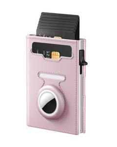 lot 20272 image: RFID Wallet for Women with AirTag Holder - Slim Small Trifold Wallets Anti-Theft Pop up Card Holder for Air Tag, Front Pocket, Minimalist, Premium Leather, Ultra Thin, ID Window, Cash Slot