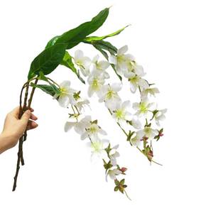 lot 20339 image: Urier 3Pieces Fake Hanging Plants Artificial Jasmine Flower,31 Hanging Flowers Silk Flowers,Faux Flowers That Look Real for Party Home Wedding Decoration(White)