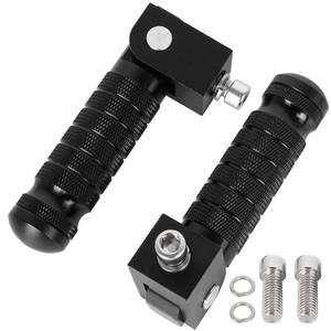 lot 20347 image: M8 Universal Motorcycle Foot Pegs CNC Foldable & Anti-Skid 90 Degree Motorbike Pegs Fits for Super 73, Bicycle, Mini Bike, Electric Motor, ATVs, UTVs, Go Karts, Quads, Scooters Black