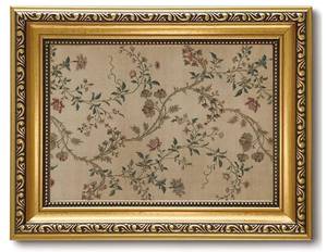 lot 20348 image: Vintage Gold Framed Floral Wall Art French Country Botanical Wall Decor