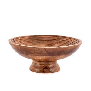 lot 1025 image: NIRMAN Mango Wood Fruit Bowl 12 Round
