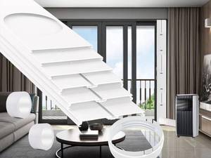 lot 1026 image: tBesme Sliding Door Air Conditioner Vent Kit 5.9 Exhaust