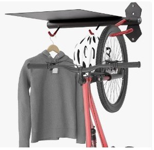 lot 1003 image: PRO Bike Wall Hanger With Shelf