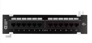 lot 1010 image: Patch Panel 12 Port 2 Pair Cat6 X003KINRWD