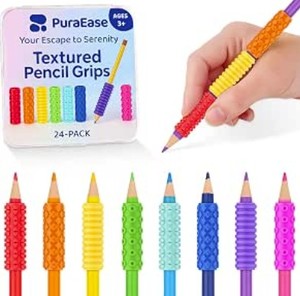 lot 4268 image: Silicone Textured Pencil Grips