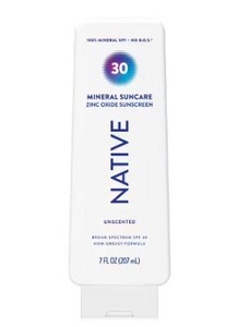 lot 8055 image: Native Mineral Sunscreen Lotion SPF 30 - 7 oz