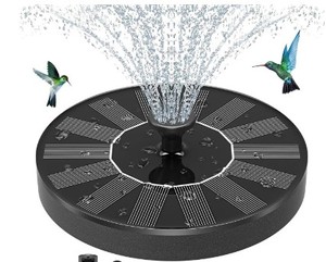 lot 11313 image: Solar Powered Fountain Model 1J1AS01A021