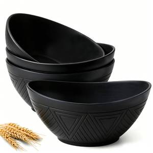 lot 1057 image: Homienly Serving Bowls 60 Oz Set of 4 Black