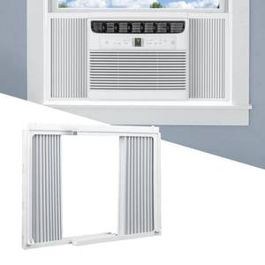 lot 1061 image: Memrita Window AC Side Panel with Frame Set, 5000 BTU, 2-Pack