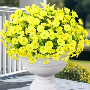 lot 1076 image: Yastouay Artificial Flowers 14 Bundles UV Resistant Yellow