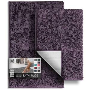 lot 1093 image: Hearth & Harbor Chenille Bath Mat Set - Non-Slip