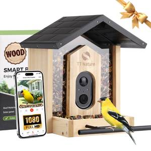 lot 1095 image: TT Nature Smart Bird Feeder with Camera, 1.5L  Retail $119.99