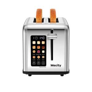 lot 1097 image: Mecity 2 Slice Toaster Touch Screen Stainless Steel