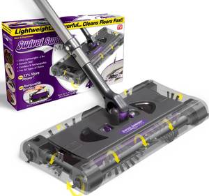 lot 1098 image: Ontel Swivel Sweeper Max Cordless Floor Sweeper