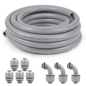 lot 1120 image: Elecoman 12 Inch Liquid-Tight Conduit Kit 25ft