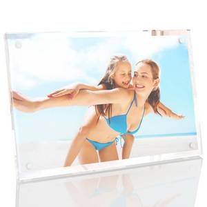 lot 2360 image: HELPLEX Acrylic Picture Frame 5x7 Inch Clear Magnetic