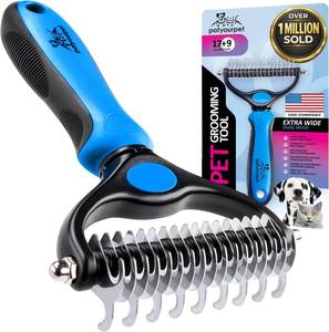 lot 2362 image: Pat Your Pet Dual-Sided Deshedding Dog & Cat Brush