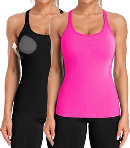 lot 2370 image: ATTRACO Ribflex 2-Pack Workout Tanks Womens Large