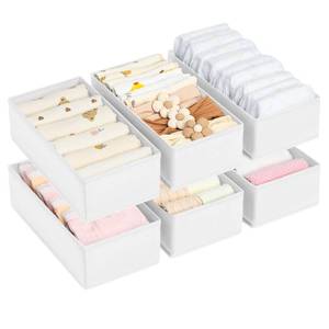 lot 2371 image: DIMJ Drawer Organizer Set of 6 - White