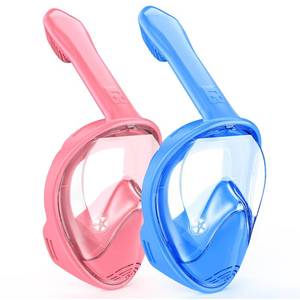 lot 2392 image: Ezire Kids Full Face Snorkel Mask with Camera Mount