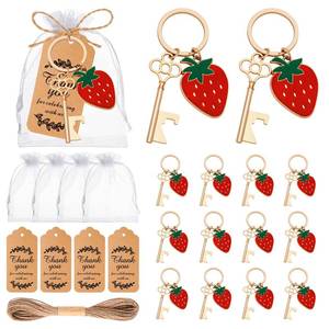 lot 2393 image: YKLIGTN Strawberry Bottle Opener Set, 50-Piece