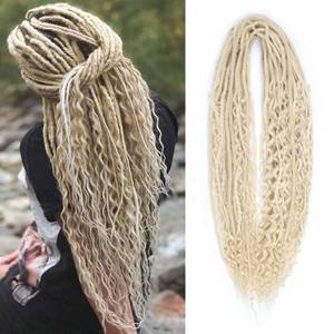 lot 2394 image: Pouweney 24 Inch Dreadlock Extensions Blonde