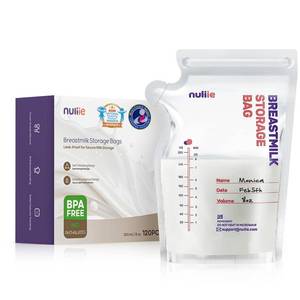 lot 2446 image: Nuliie Breast Milk Storage Bags 120 Pcs 8 Oz