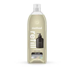 lot 2452 image: Method Gel Hand Soap Refill, Vetiver  Amber, 34 fl oz