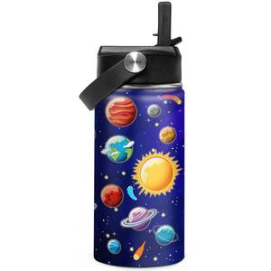 lot 2454 image: SANDJEST Kids Water Bottle 12oz Insulated Stainless Steel