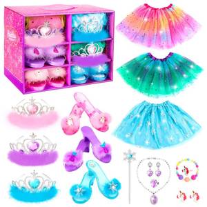 lot 3396 image: HAMSILY Princess Dress Up Set for Girls Ages 3-6