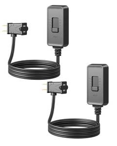lot 4289 image: Dewenwils 2 Pack Plug In Dimmer Switch For Lamp