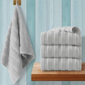 lot 4300 image: VOOVA & MOVAS Hand Towels 4PC, 13x30, 100% Cotton