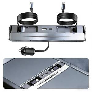 lot 4329 image: LALUNTE 130W USB Hub for Tesla Model 3Y