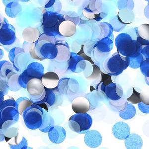 lot 4331 image: TecUnite Table Confetti 2.5 cm Round White Blue