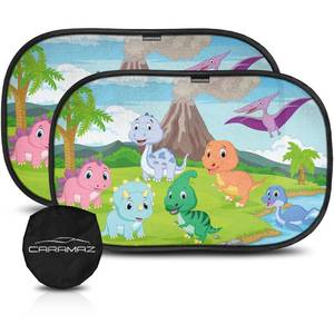 lot 4342 image: Caramaz Car Window Shade UV Protection 2-Pack 20x12
