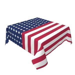 lot 4343 image: BETGINY 4th of July Tablecloth 54x54 Inch Square