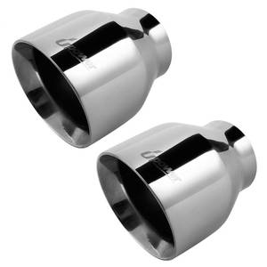 lot 4344 image: Upower 2.5 Diesel Exhaust Tip Weld-On 304 Stainless Steel 2-Pack